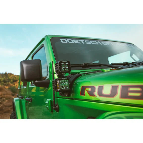 Load image into Gallery viewer, Rigid Industries 41656 Cowl Light Mount for 18-24 Jeep Wrangler JL
