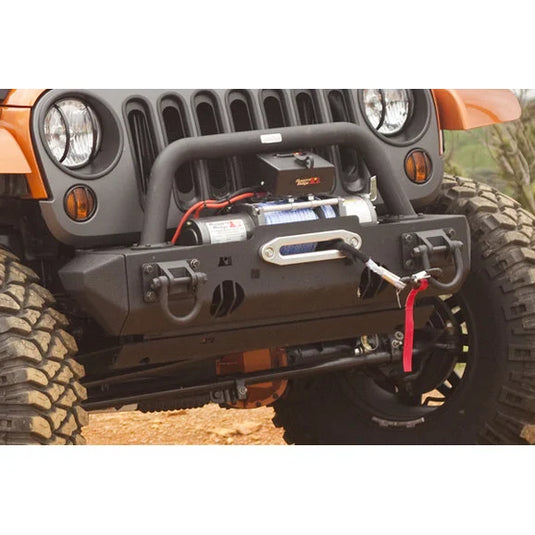 Rugged Ridge 11540.23 Modular XHD Front Bumper Stubby Ends in Textured Black for 07-18 Jeep Wrangler JK