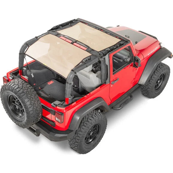 Load image into Gallery viewer, Dirtydog 4X4 Front &amp; Rear Sun Screen for 07-18 Jeep Wrangler JK 2 Door
