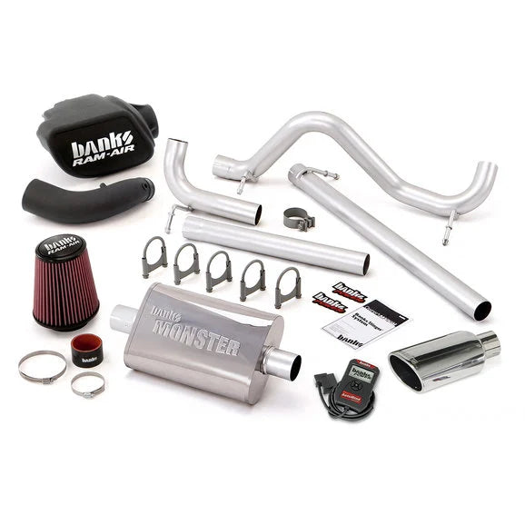 Banks Power Stinger Exhaust System with AutoMind Programmer for 07-11 Jeep Wrangler Unlimited JK 4 Door with 3.8L