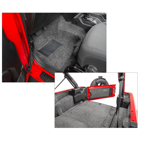 Load image into Gallery viewer, Bedrug Premium Carpeted Front &amp; Rear Floor Liner Kit for 18-24 Jeep Wrangler JL Unlimited
