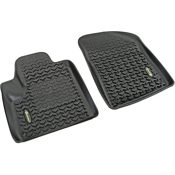 Load image into Gallery viewer, Quadratec Ultimate All Weather Front Floor Liners in Black for 14-00 Jeep Cherokee KL
