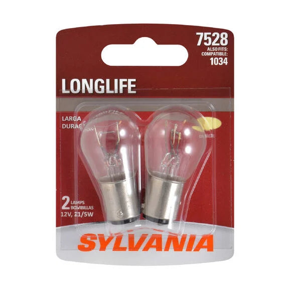 Sylvania 7528LL.BP2 #7528 White Long Life Mini Bulb 2 Pack