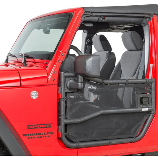 Rugged Ridge 13579.50 Front Tube Door Covers for 07-18 Jeep Wrangler JK