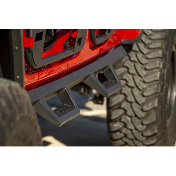 Load image into Gallery viewer, Rough Country 90762 Contoured Drop Steps for 20-24 Jeep Gladiator JT
