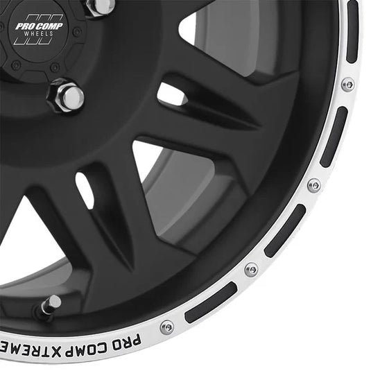 Pro Comp Series 05 Black with Machined Bead for 07-24 Jeep Wrangler JL, JK & Gladiator JT