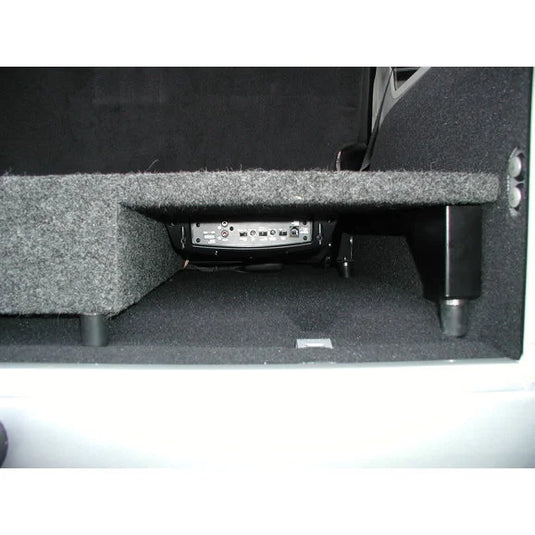 Quadratec Custom Rear Subwoofer Kit with 12" Kicker CompRT Subwoofer for 04-06 Jeep Wrangler TJ Unlimited