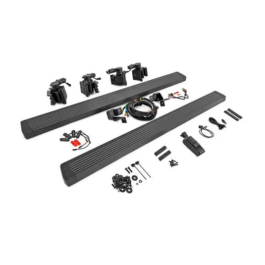 Rough Country PSR610330 Power Running Boards- Dual Electric Motor for 07-18 Jeep Wrangler JK Unlimited 4-Door