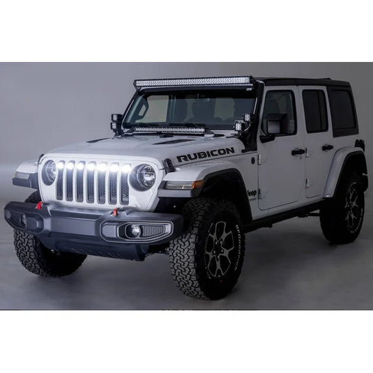 T-Rex Z314931 ZROADS Series Black Mesh Grille with LED Lights for 18-20 Jeep Wrangler JL