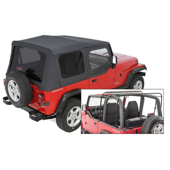 Load image into Gallery viewer, QuadraTop Gen II Complete Soft Top with Tinted Windows for 87-95 Jeep Wrangler YJ
