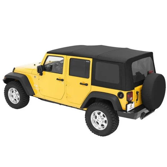 Bestop 79137-35 Sailcloth Replace-a-top Soft Top with Tinted Windows for 07-09 Jeep Wrangler Unlimited JK 4 Door