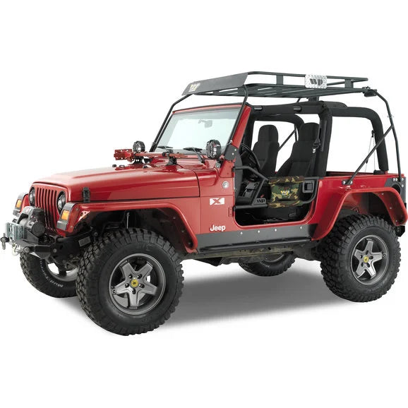 Warrior Products S7321-RAW Front Tube Flares for 87-95 Jeep Wrangler YJ