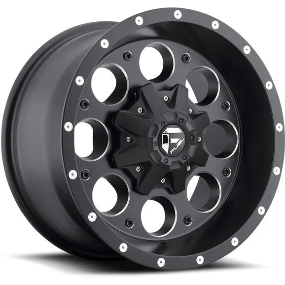 Load image into Gallery viewer, Fuel® Off-Road Revolver Wheel in Black with Machined Accents for 84-06 Jeep Wrangler YJ, TJ, &amp; Cherokee XJ
