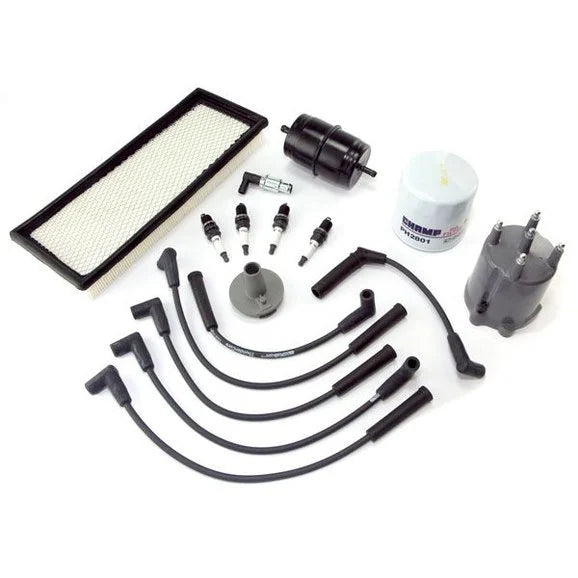 OMIX 17256.12 Ignition Tune Up Kit for 87-90 Jeep Wrangler YJ with 2.5L