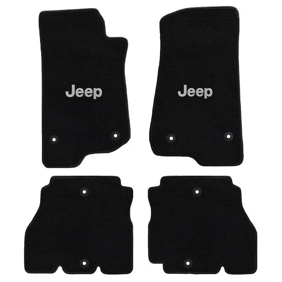 Load image into Gallery viewer, Lloyd Mats All Weather Jeep Logo Carpeted Floor Mats for 18-21 Jeep Wrangler JL Unlimited &amp; Gladiator JT
