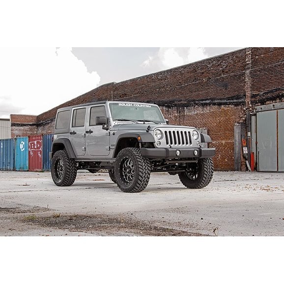 Load image into Gallery viewer, Rough Country 4in Suspension Lift Kit for 07-18 Jeep Wrangler Unlimited JK
