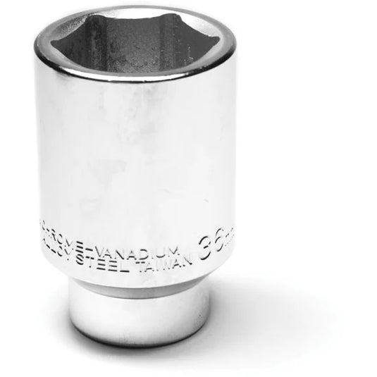 Performance Tool W1299 36mm Chrome Plated Axle Nut Socket for 87-06 Jeep Wrangler YJ, TJ & Unlimited