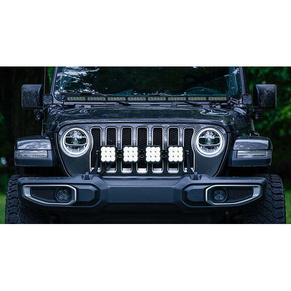 Load image into Gallery viewer, Diode Dynamics DD6827 SS5 4-Pod CrossLink Grille Lightbar Kit for 18-22 Jeep Wrangler JL
