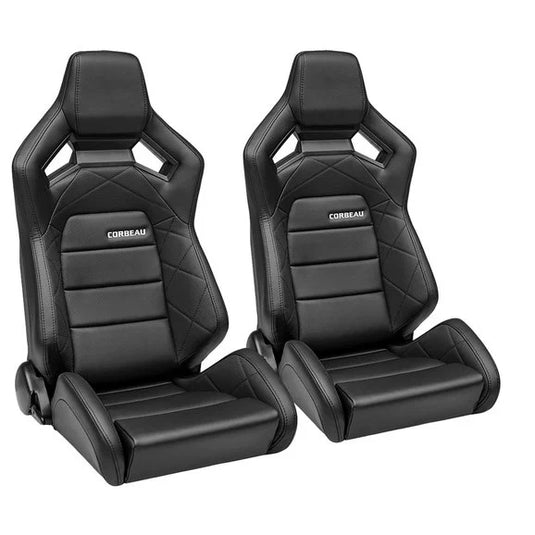 Corbeau Sportline RRX Reclining Seat Pair for 76-18 Jeep CJ-7, Wrangler YJ, TJ, JK & Unlimited