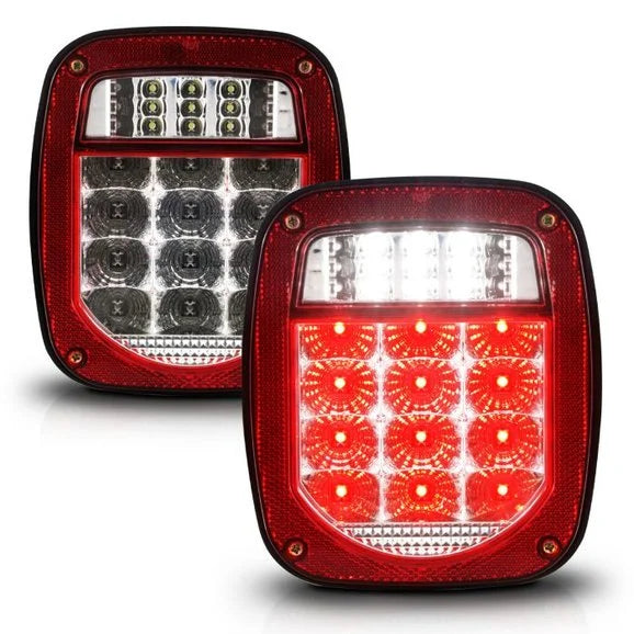 Anzo USA 861082 LED Tail Light Kit for 76-06 Jeep CJ, Wrangler YJ & TJ