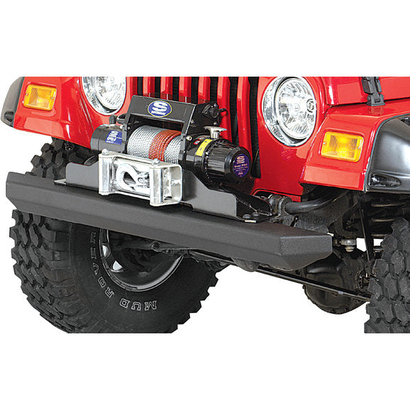 Rugged Ridge 11502.20 Classic Rock Bumper Front in Textured Black for 87-06 Jeep Wrangler YJ, TJ & Unlimited