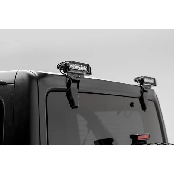 Load image into Gallery viewer, ZROADZ Z394941 Rear Window Hinges Light Brackets for (2) 6&quot; LED Lights for 18-24 Jeep Wrangler JL
