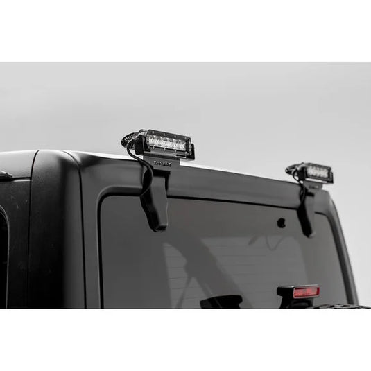 ZROADZ Z394941 Rear Window Hinges Light Brackets for (2) 6" LED Lights for 18-24 Jeep Wrangler JL