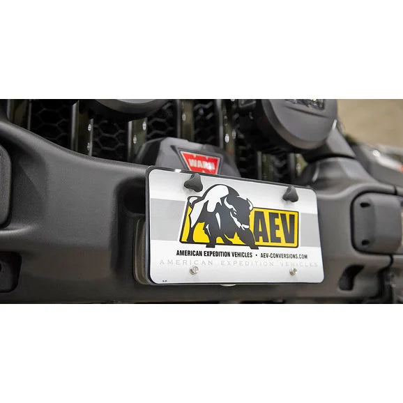 Load image into Gallery viewer, AEV 12301080AB Hawse Fairlead License Plate Bracket for EX/RX Front Bumper
