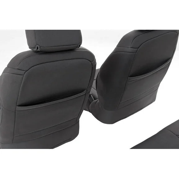 Load image into Gallery viewer, Rough Country 91005 Front &amp; Rear Seat Covers for 07-10 Jeep Wrangler JK 2 Door
