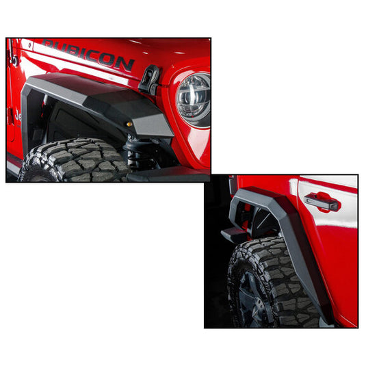 Rival 4x4 Aluminum Fender Flares for 18-24 Jeep Wrangler JL