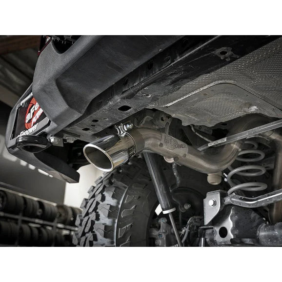 Load image into Gallery viewer, aFe Power Mach Force XP Hi-Tuck 2.5&quot; 409 Stainless Cat-Back Exhaust System for 18-24 Jeep Wrangler JL w/ 3.6L
