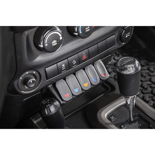 Rugged Ridge 17235.54 Lower Console Switch Panel for 11-18 Jeep Wrangler JK