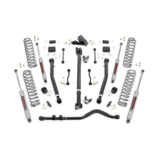 Rough Country 3.5in Suspension Lift Kit Stage 2 with Control Arms for 18-24 Jeep Wrangler JL