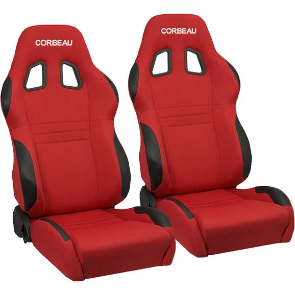 Load image into Gallery viewer, Corbeau A4 Reclining Racing Seat Pair for Jeep CJ-7, Wrangler YJ, TJ, JK &amp; Unlimited
