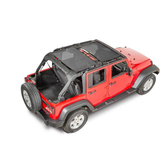 Dirtydog 4X4 Front & Rear Sun Screen for 07-18 Jeep Wrangler Unlimited JK 4 Door