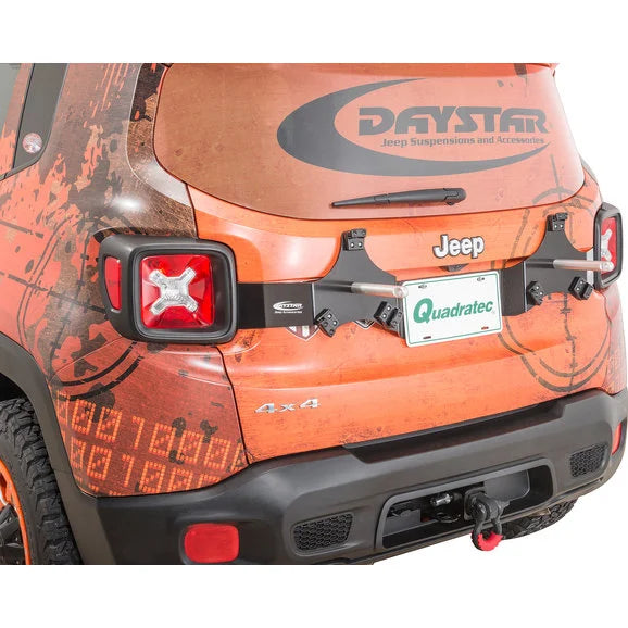 Load image into Gallery viewer, Daystar KJ50020BK Cam Can Tailgate Mount for 15-18 Jeep Renegade BU
