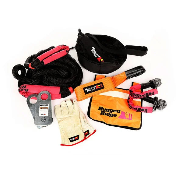 Load image into Gallery viewer, Rugged Ridge 15104.29 Premium Recovery Kit with Mesh Bag
