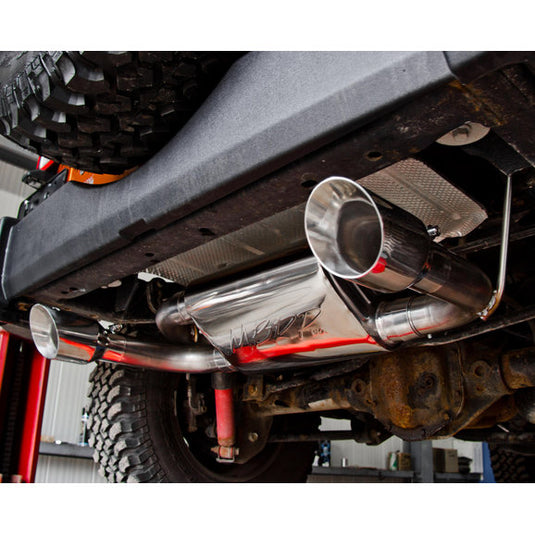 MBRP S5528AL Dual Axle Back System in Aluminum for 07-18 Jeep Wrangler & Wrangler Unlimited JK with 3.6/3.8L