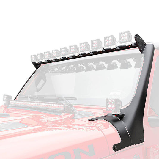 ZROADZ Multi-LED Roof Cross Bar with A-Pillar Brackets for 18-24 Jeep Wrangler JL & Gladiator JT