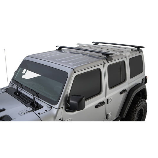 Rhino-Rack Vortex 2-Bar Backbone Roof Rack for 18-20 Jeep Wrangler JL Unlimited with Hardtop