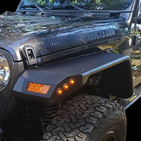 Warrior Products Tube Fender Flares for 18-24 Jeep Wrangler JL