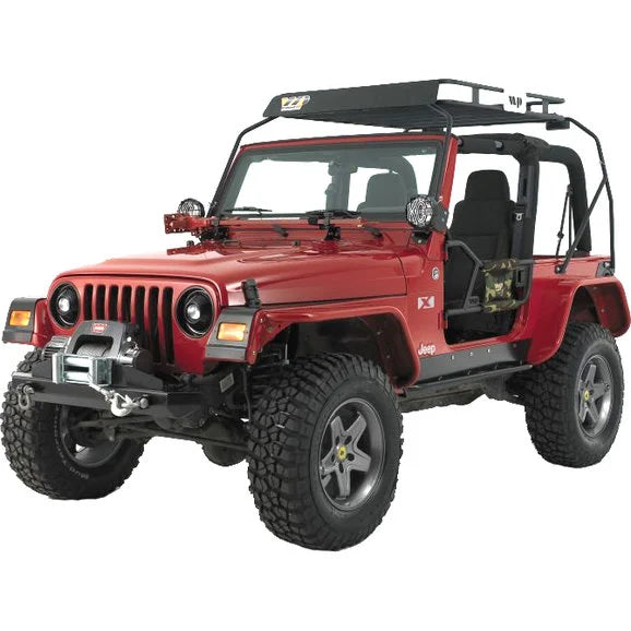 Load image into Gallery viewer, Warrior Products S7321-RAW Front Tube Flares for 87-95 Jeep Wrangler YJ
