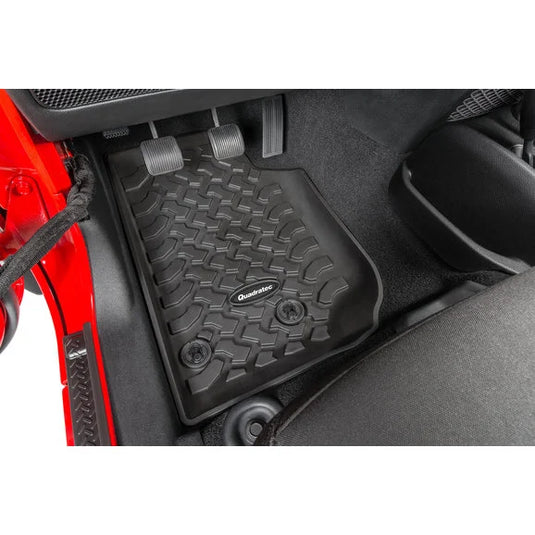 Quadratec 14254 Ultimate All Weather Front Floor Liners for 14-18 Jeep Wrangler JK