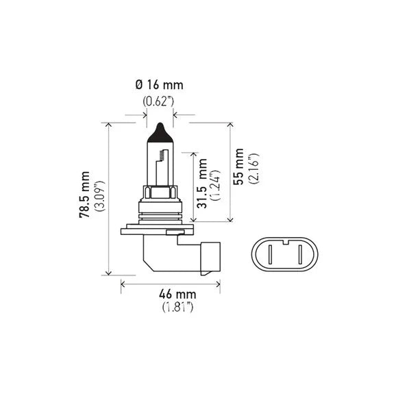 Load image into Gallery viewer, Hella H83170001 Halogen HB4/9006 Double Filament Bulb
