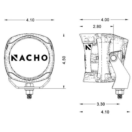 Nacho Offroad Lighting Quatro 4" LED Lights