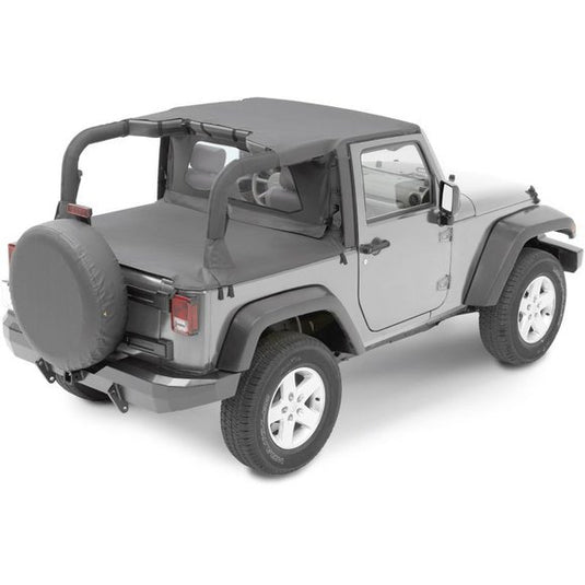 Bestop Bikini, Duster & Windjammer Summer Combo for 10-18 Jeep Wrangler JK 2 Door with Factory Soft Top