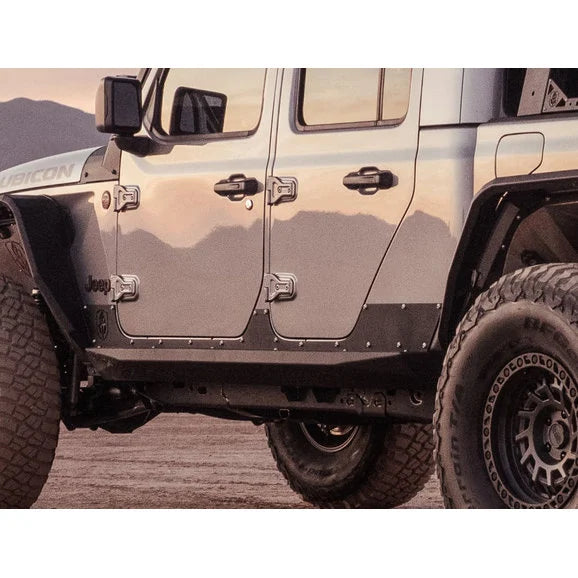 Load image into Gallery viewer, Road Armor 520ARG4B Stealth Body Armor Rocker Panels for 2020 Jeep Gladiator JT
