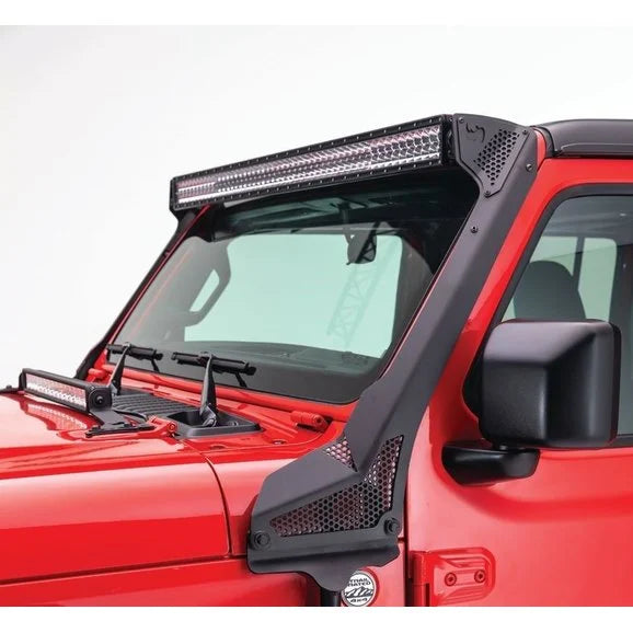 Load image into Gallery viewer, Go Rhino 730500T XE Series Windshield Light Mount for 18-22 Jeep Wrangler JL &amp; Gladiator JT
