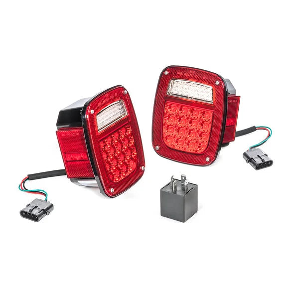 Load image into Gallery viewer, TACTIK LED Headlight &amp; Tail Light Combo for 97-06 Jeep Wrangler TJ
