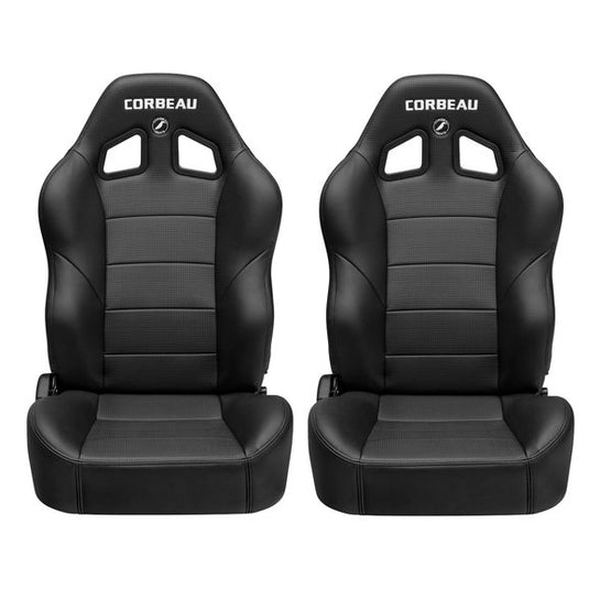 Corbeau Baja XRS Reclining Suspension Seat Pair for 76-18 Jeep Wrangler YJ, TJ, JK, Unlimited, CJ-7 & CJ-8 Scrambler